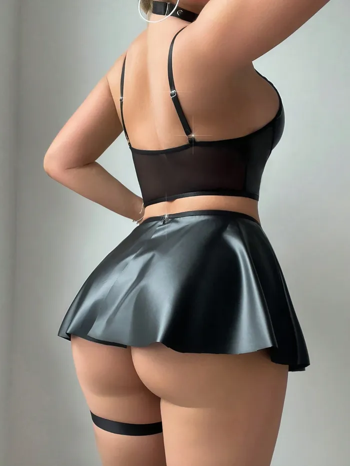 Male Sex Toys Just Undies NEW Tempting Faux Leather Set