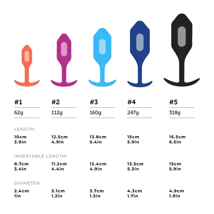 bVibe Male Sex Toys VIBRATING SNUG PLUG S ORANGE