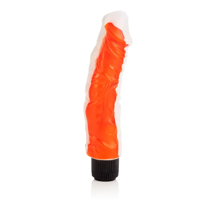 CalExotics Funky Jelly Vibe 8 Inches Orangegreen Vibrators CalExotics Funky Jelly Vibe 8 Inches Orangegreen Vibrators