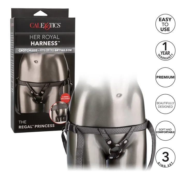 CalExotics Male Sex Toys Experience Opulence and Comfort with the Regal Princess Premium Harness for Unparalleled Probe Play
