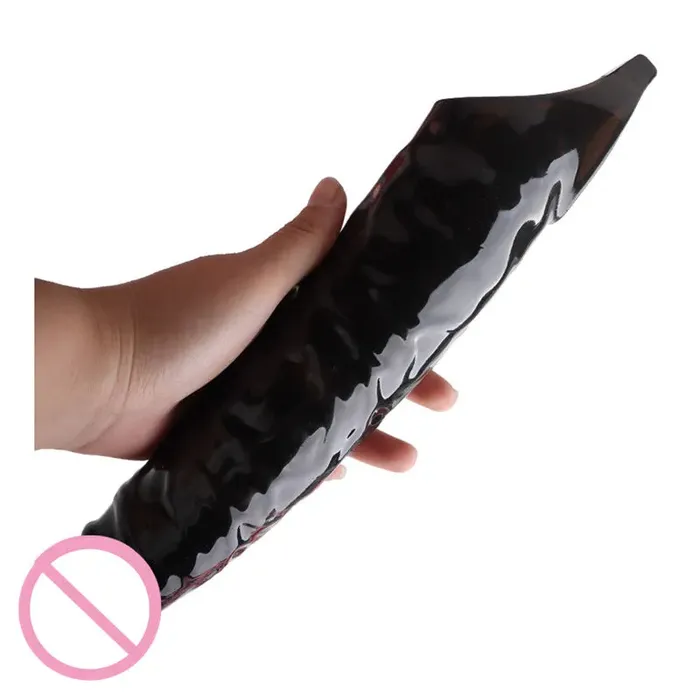 Female Sex Toys Domlust Realistic Black Dildo Cock Sleeve Big Penis Eextender Silicone Strectchy Sex Toys for Men