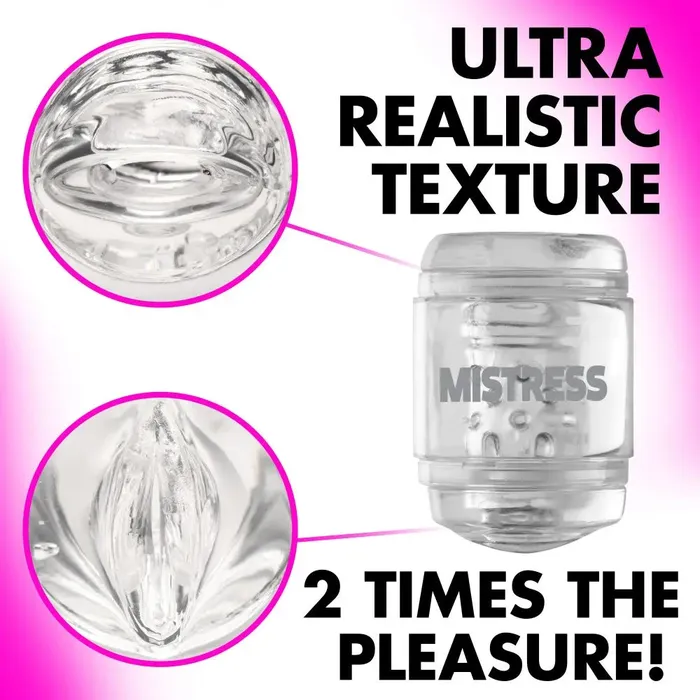 Male Sex Toys Double Shot Mouth and Pussy Stroker Male Masturbator Mistress