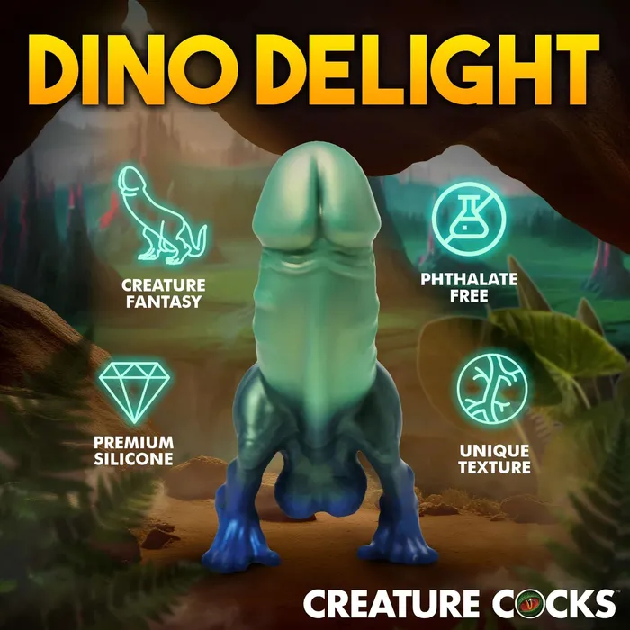 XR Brands Creature Cocks Dildos Jurassic Cock Dinosaur Silicone Dildo Greenblue XR Brands Creature Cocks Dildos Jurassic Cock Dinosaur Silicone Dildo Greenblue