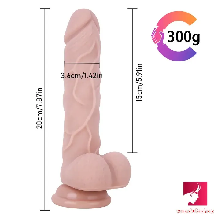 787in Realistic Penis Skin Silicone Flexible Dildo With Suction Cup Weadultshop Female Sex Toys