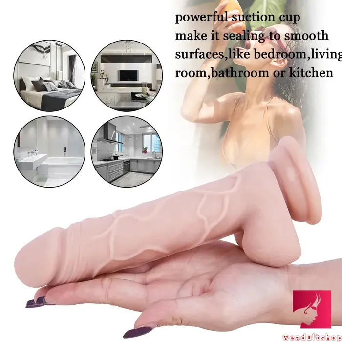787in Realistic Penis Skin Silicone Flexible Dildo With Suction Cup Weadultshop Female Sex Toys