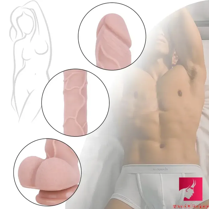 787in Realistic Penis Skin Silicone Flexible Dildo With Suction Cup Weadultshop Female Sex Toys