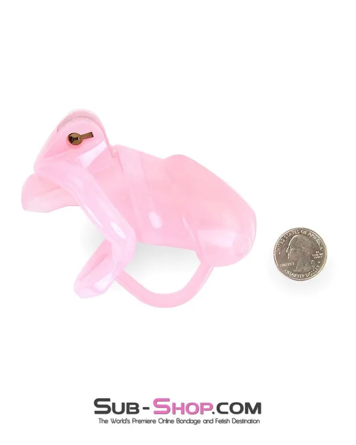 Aria Male Sex Toys 1358AR Sissy Cock Blocker Silicone Tease and Torment Locking Male Chastity with Ball Divider