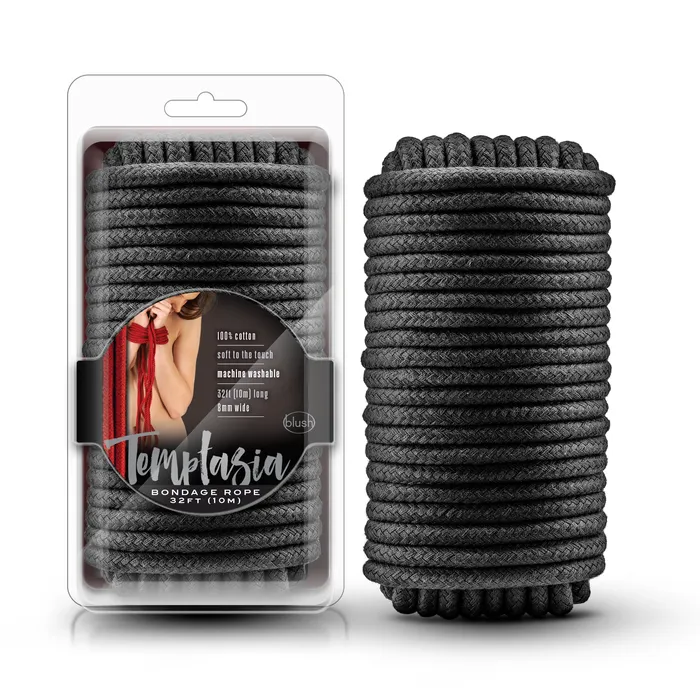 Blush Anal Temptasia Bondage Rope 32 Feet Black Blush Anal Temptasia Bondage Rope 32 Feet Black