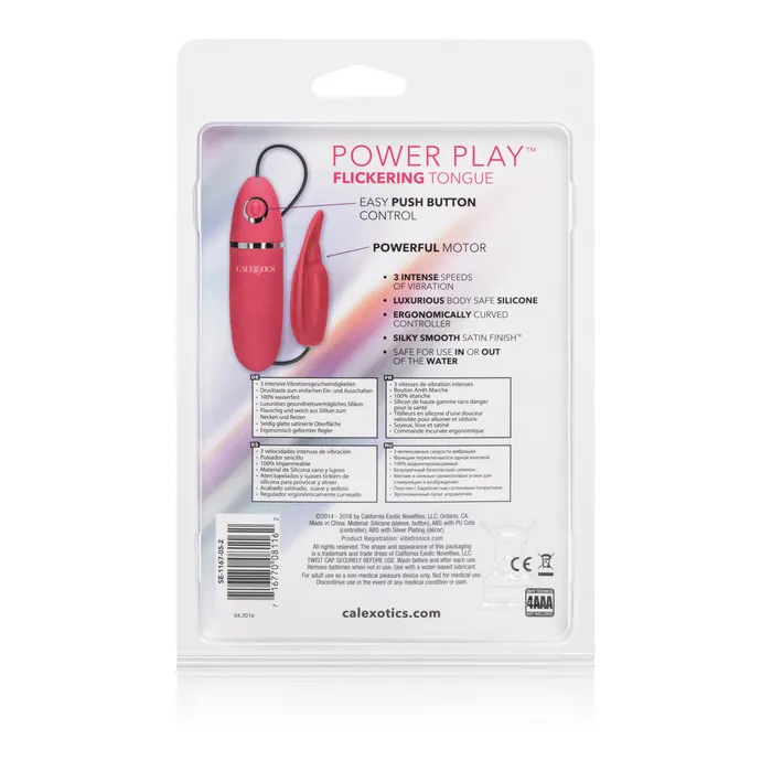 Calexotics Anal Thrilling 3Speed Flickering Tongue Stimulator for Ultimate Fun