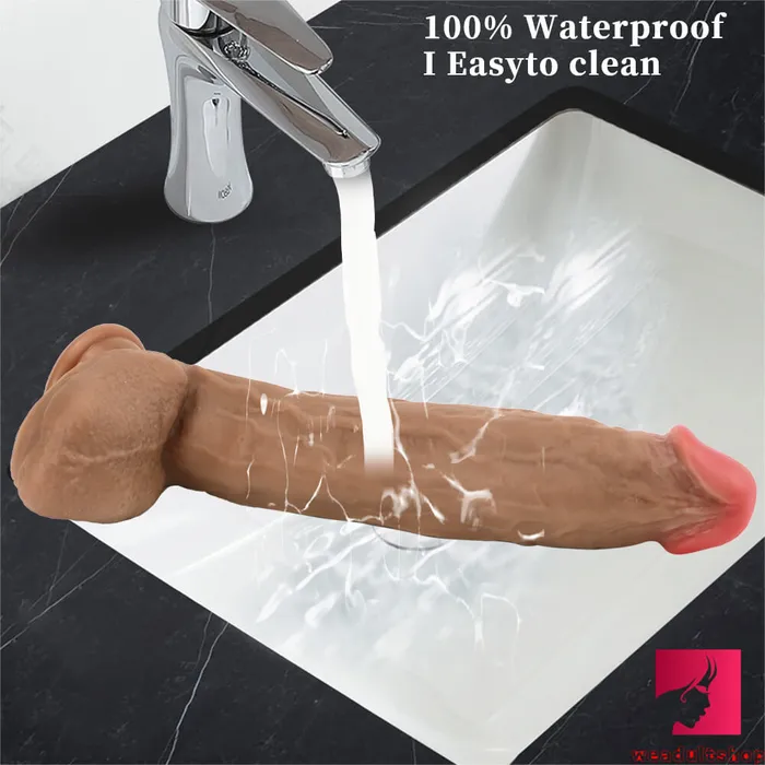 Female Sex Toys 122in Big Realistic Soft Silicone Double Layer Dildo With Suction Cup Weadultshop