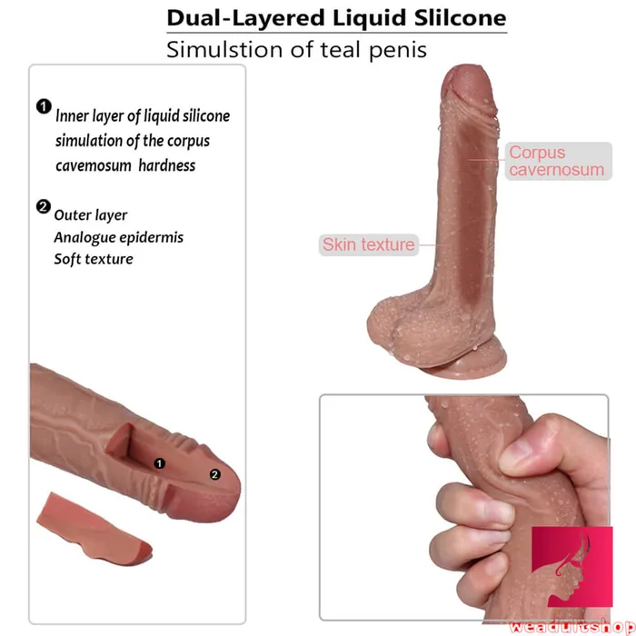 Female Sex Toys Weadultshop 807in Double Layer Silicone Hard Dildo For Men Women Using Female Sex Toys Weadultshop 807in Double Layer Silicone Hard Dildo For Men Women Using
