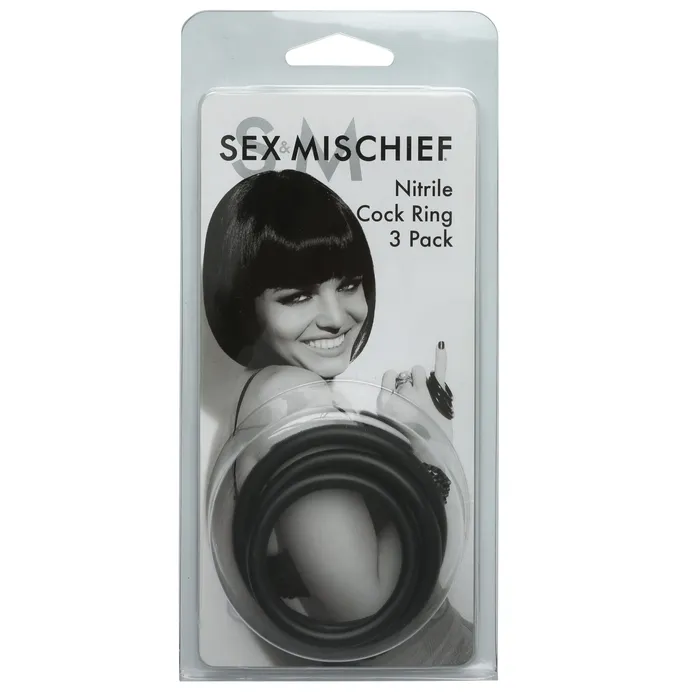 Male Sex Toys Sportsheets Rings of Power 3 Sizes of Fun Nitrile Cock Rings